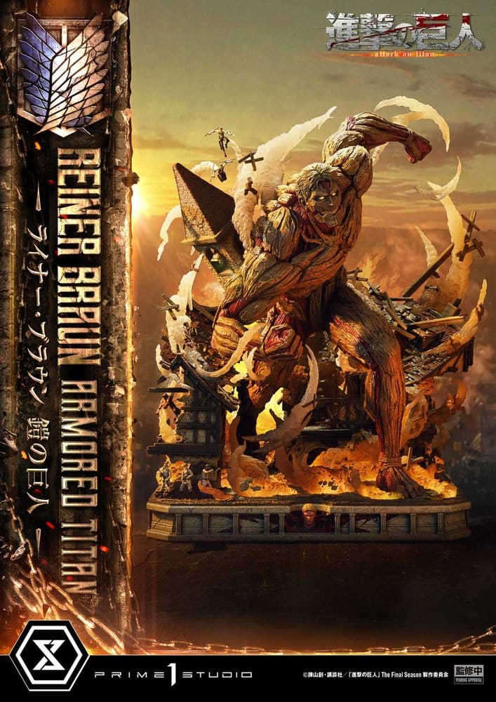L'Attaque des Titans (TV animation) Ultimate Diorama Masterline Statue Reiner Braun Armored Titan 75 cm