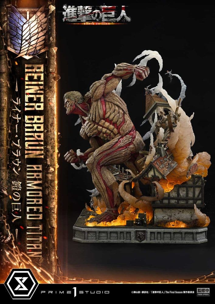 L'Attaque des Titans (TV animation) Ultimate Diorama Masterline Statue Reiner Braun Armored Titan 75 cm