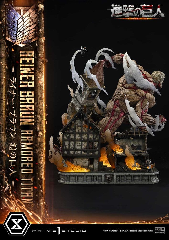 L'Attaque des Titans (TV animation) Ultimate Diorama Masterline Statue Reiner Braun Armored Titan 75 cm
