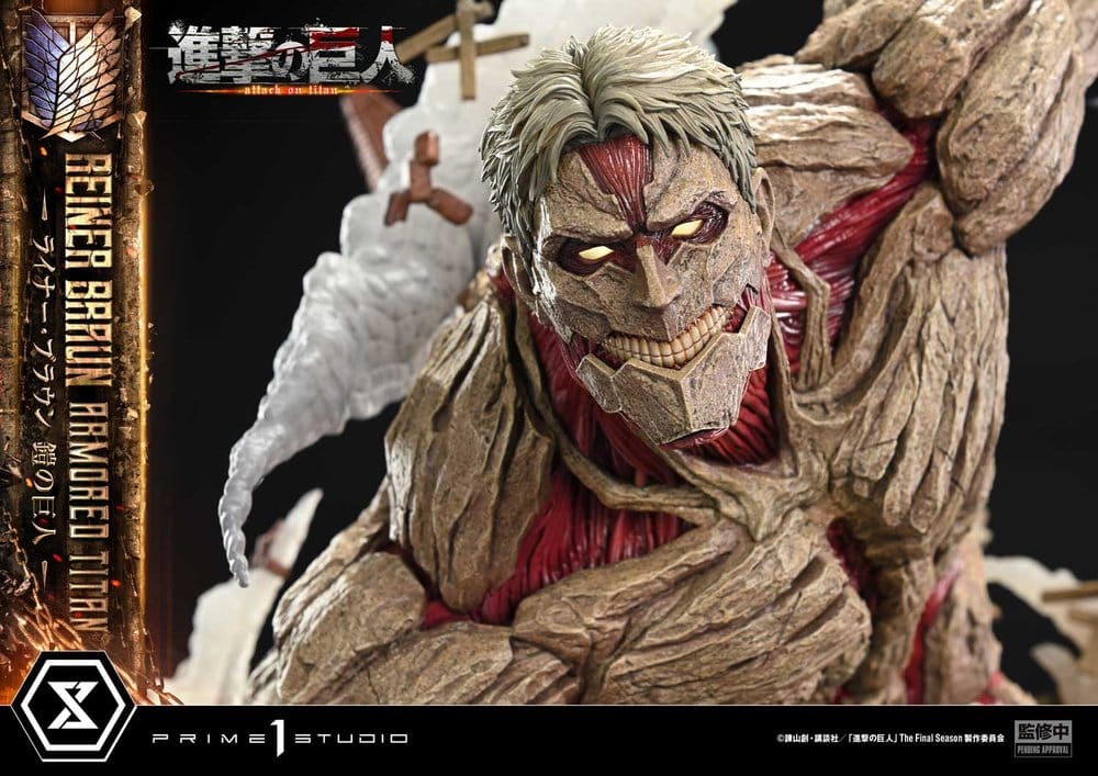 L'Attaque des Titans (TV animation) Ultimate Diorama Masterline Statue Reiner Braun Armored Titan 75 cm