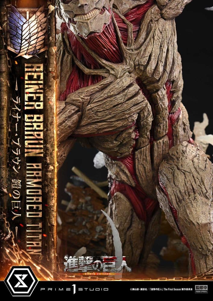L'Attaque des Titans (TV animation) Ultimate Diorama Masterline Statue Reiner Braun Armored Titan 75 cm