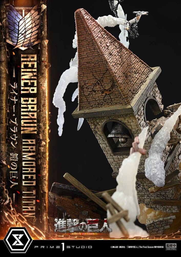 L'Attaque des Titans (TV animation) Ultimate Diorama Masterline Statue Reiner Braun Armored Titan 75 cm