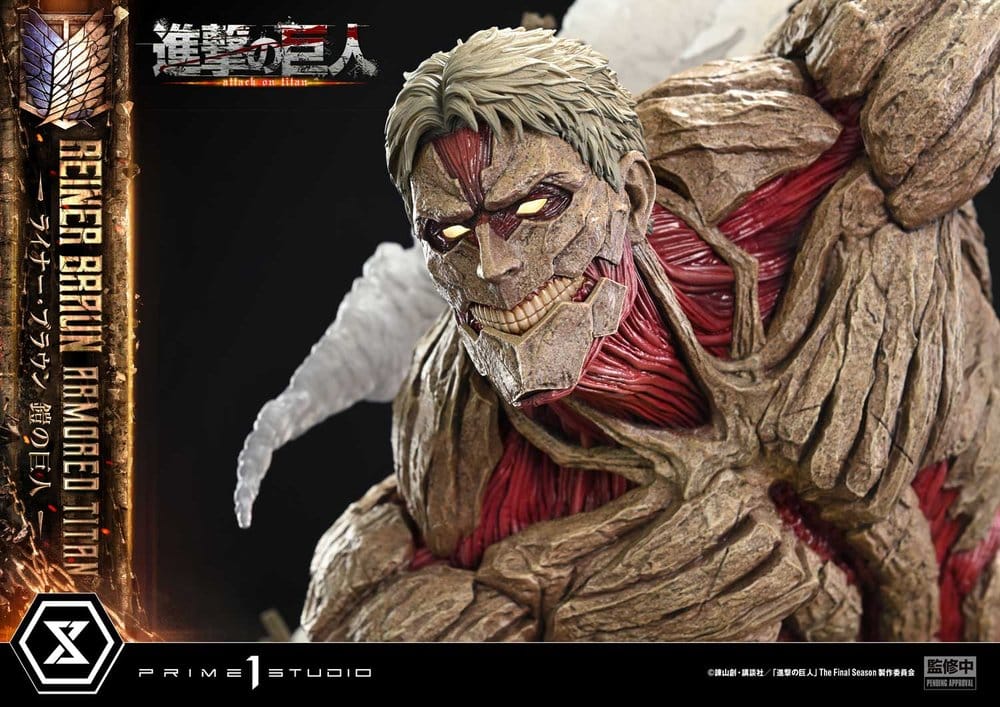 L'Attaque des Titans (TV animation) Ultimate Diorama Masterline Statue Reiner Braun Armored Titan Bonus Version 75 cm