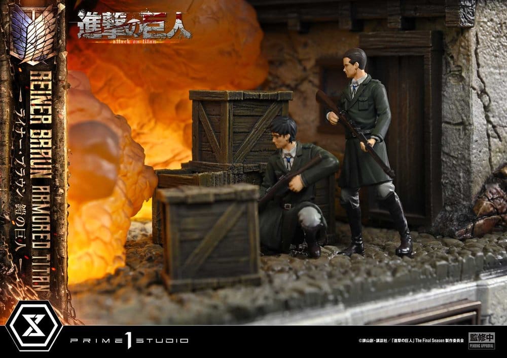 L'Attaque des Titans (TV animation) Ultimate Diorama Masterline Statue Reiner Braun Armored Titan Bonus Version 75 cm
