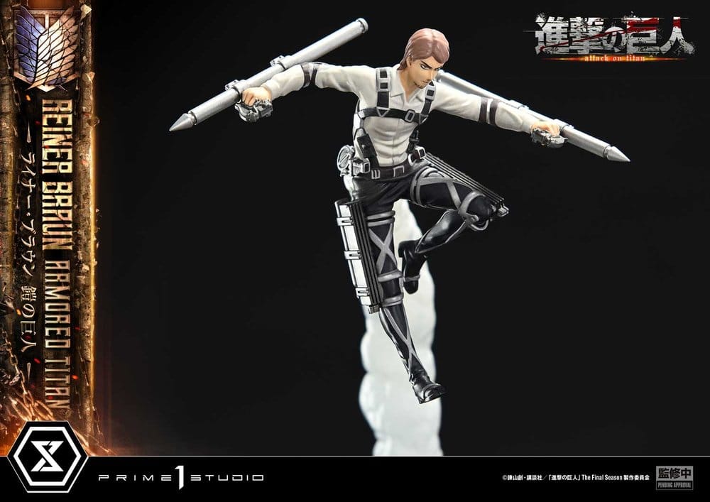 L'Attaque des Titans (TV animation) Ultimate Diorama Masterline Statue Reiner Braun Armored Titan Bonus Version 75 cm