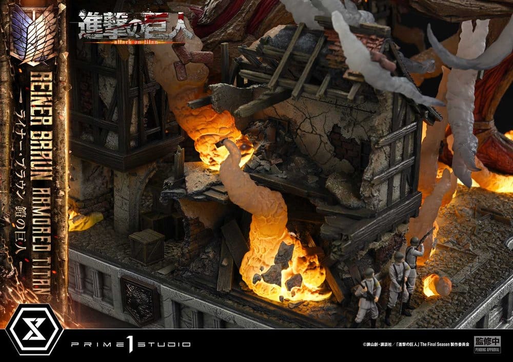 L'Attaque des Titans (TV animation) Ultimate Diorama Masterline Statue Reiner Braun Armored Titan Bonus Version 75 cm