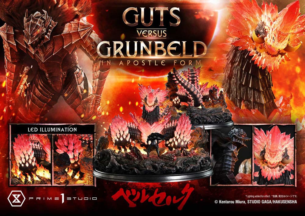 Berserk statuette Ultimate Diorama Masterline Series Berserk Guts vs. Grunbeld in Apostle Form 58 cm