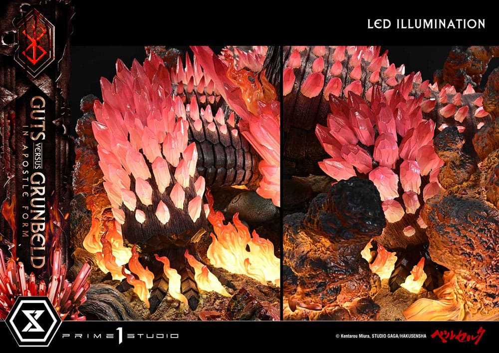 Berserk statuette Ultimate Diorama Masterline Series Berserk Guts vs. Grunbeld in Apostle Form 58 cm