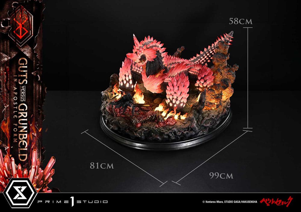 Berserk statuette Ultimate Diorama Masterline Series Berserk Guts vs. Grunbeld in Apostle Form 58 cm