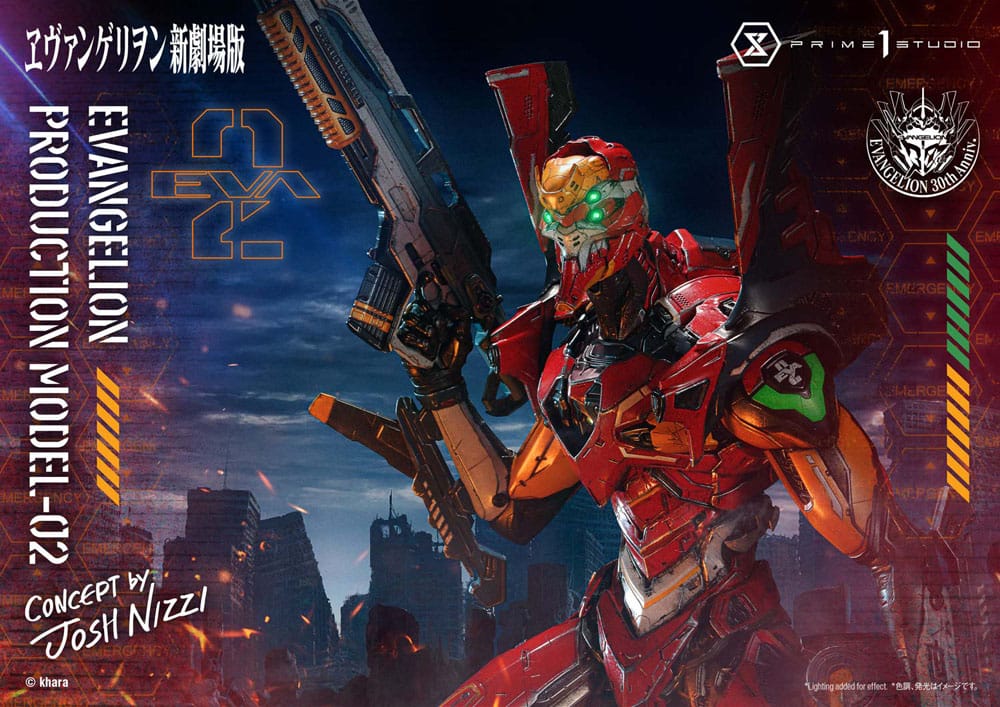 Rebuild of Evangelion statuette Ultimate Diorama Masterline Series Evangelion Production Model-02 (Concept By Josh Nizzi) 73 cm