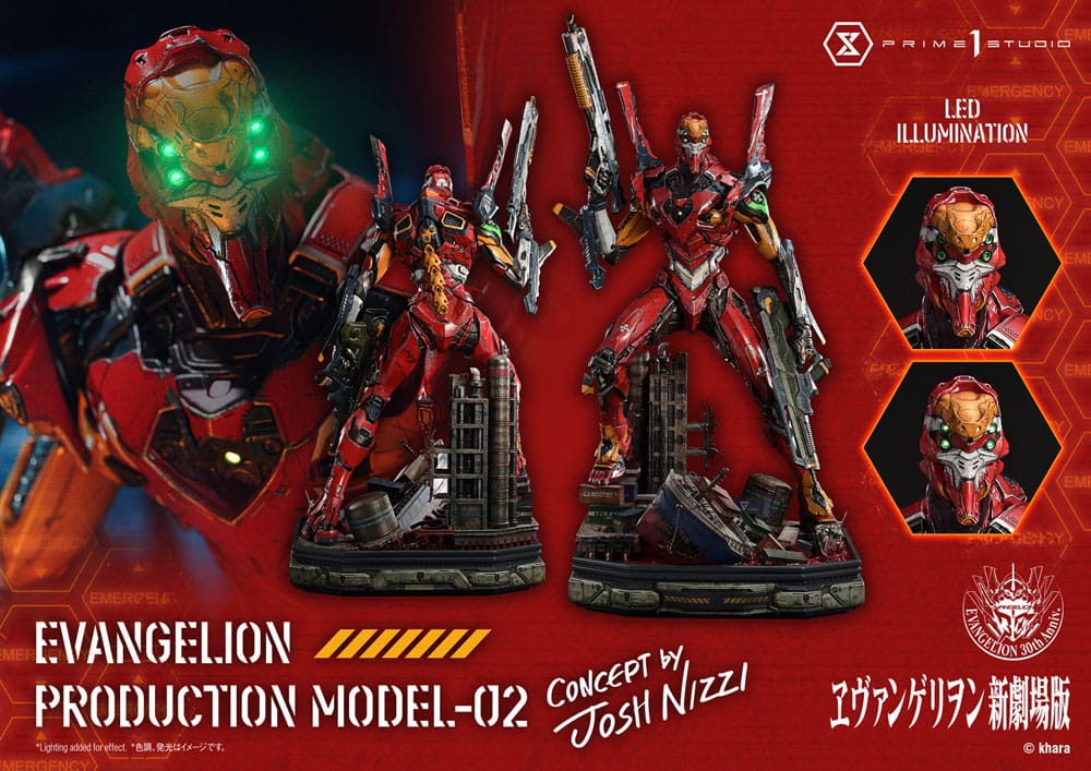 Rebuild of Evangelion statuette Ultimate Diorama Masterline Series Evangelion Production Model-02 (Concept By Josh Nizzi) 73 cm