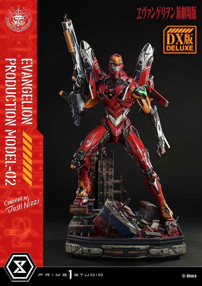 Rebuild of Evangelion statuette Ultimate Diorama Masterline Series Evangelion Production Model-02 (Concept By Josh Nizzi) Deluxe Version 73 cm