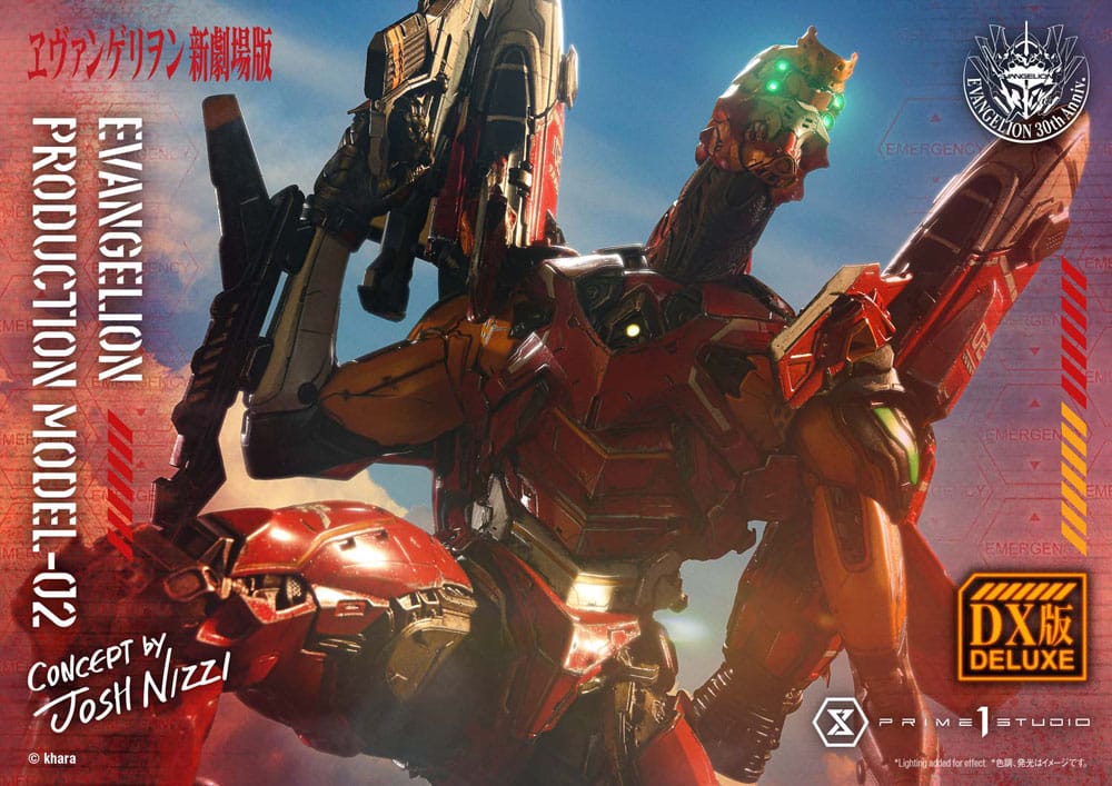 Rebuild of Evangelion statuette Ultimate Diorama Masterline Series Evangelion Production Model-02 (Concept By Josh Nizzi) Deluxe Bonus Version 73 cm