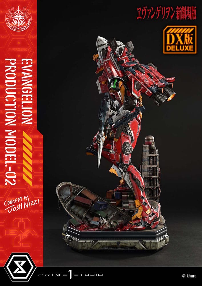 Rebuild of Evangelion statuette Ultimate Diorama Masterline Series Evangelion Production Model-02 (Concept By Josh Nizzi) Deluxe Bonus Version 73 cm