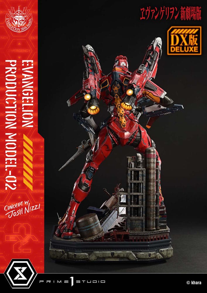 Rebuild of Evangelion statuette Ultimate Diorama Masterline Series Evangelion Production Model-02 (Concept By Josh Nizzi) Deluxe Bonus Version 73 cm