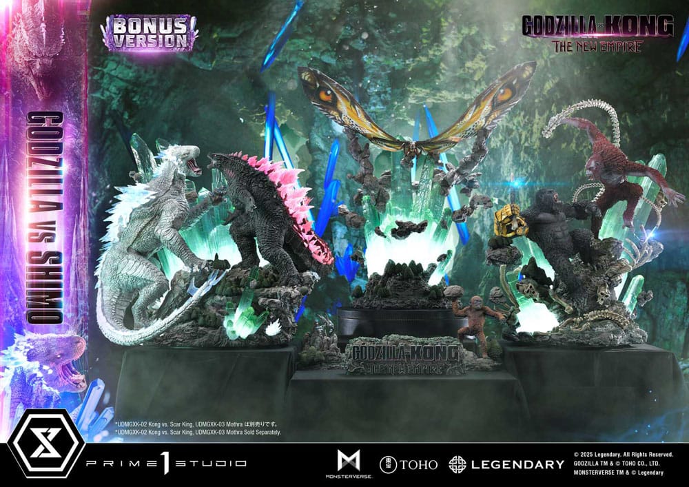 Godzilla x Kong: The New Empire statuette Ultimate Diorama Masterline Series Godzilla vs Shimo Bonus Version 86 cm