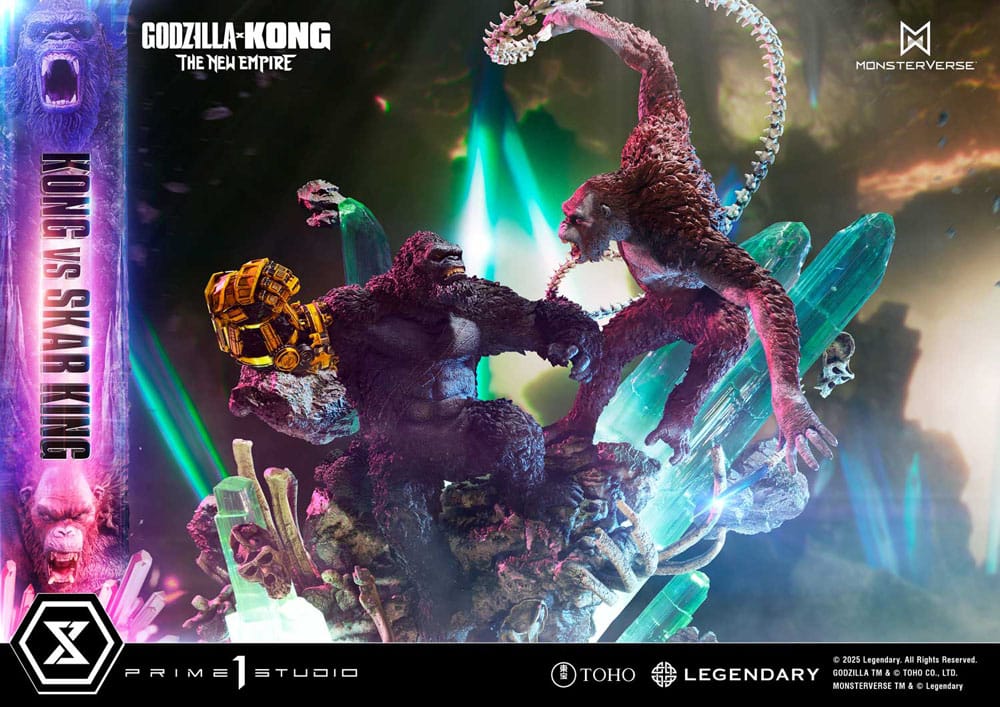 Godzilla x Kong: The New Empire statuette Ultimate Diorama Masterline Series Kong vs Skar King 104 cm
