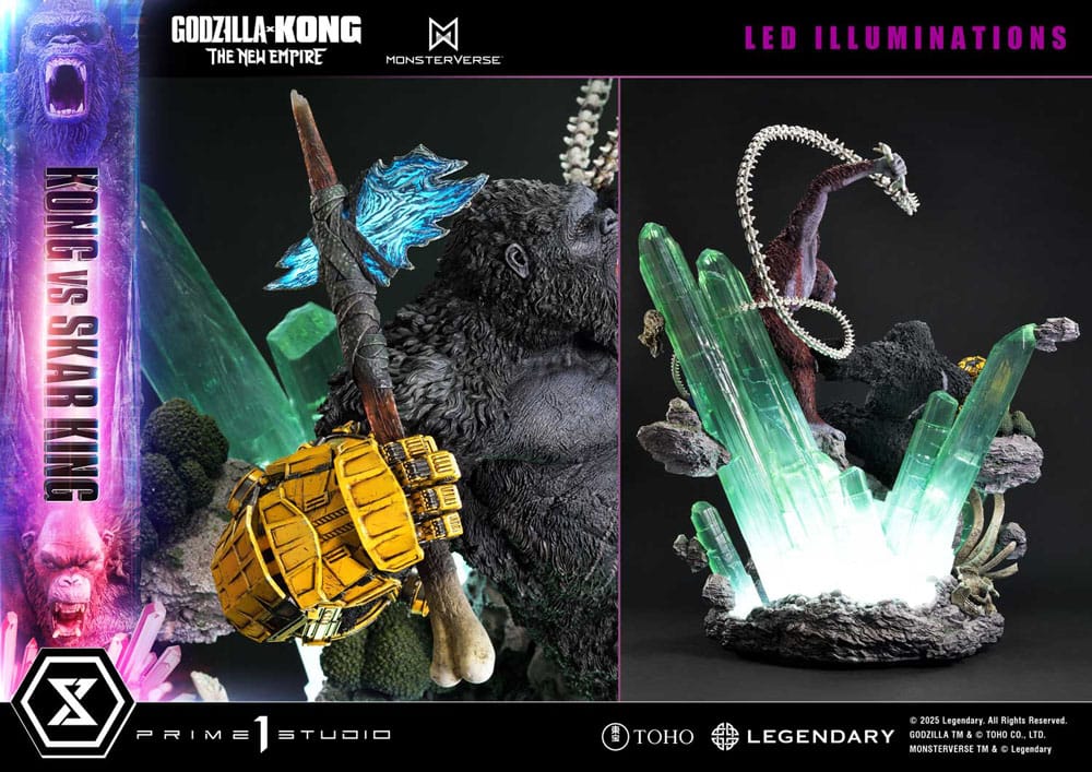 Godzilla x Kong: The New Empire statuette Ultimate Diorama Masterline Series Kong vs Skar King 104 cm