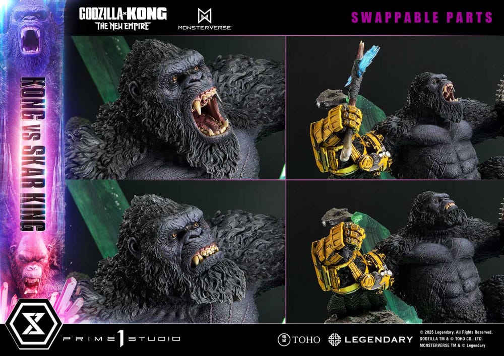 Godzilla x Kong: The New Empire statuette Ultimate Diorama Masterline Series Kong vs Skar King 104 cm