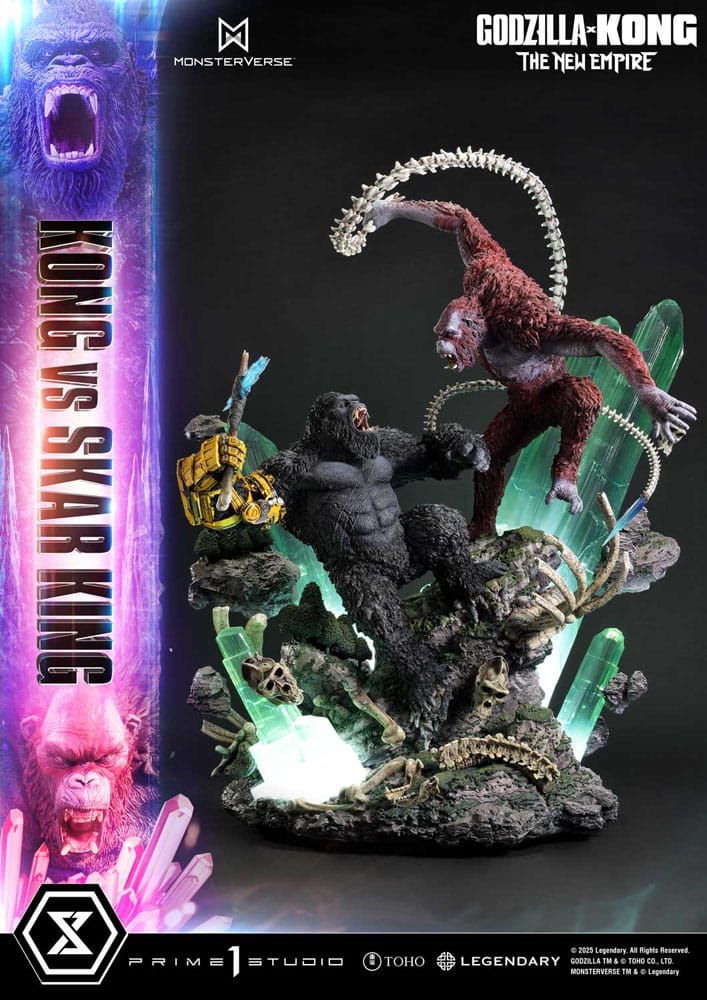 Godzilla x Kong: The New Empire statuette Ultimate Diorama Masterline Series Kong vs Skar King 104 cm