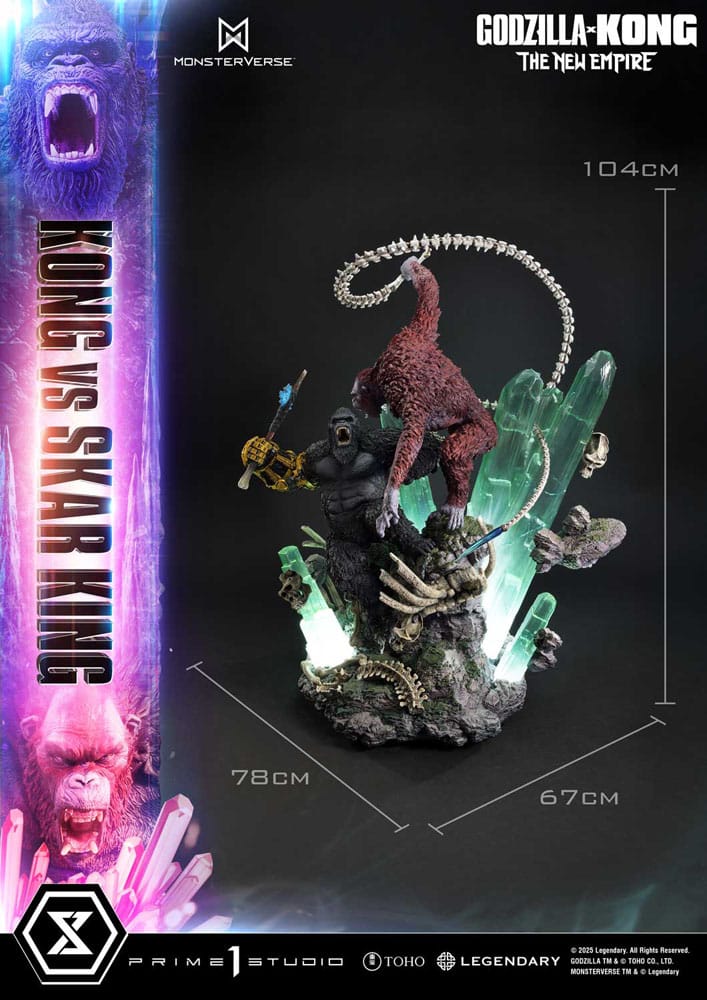 Godzilla x Kong: The New Empire statuette Ultimate Diorama Masterline Series Kong vs Skar King 104 cm