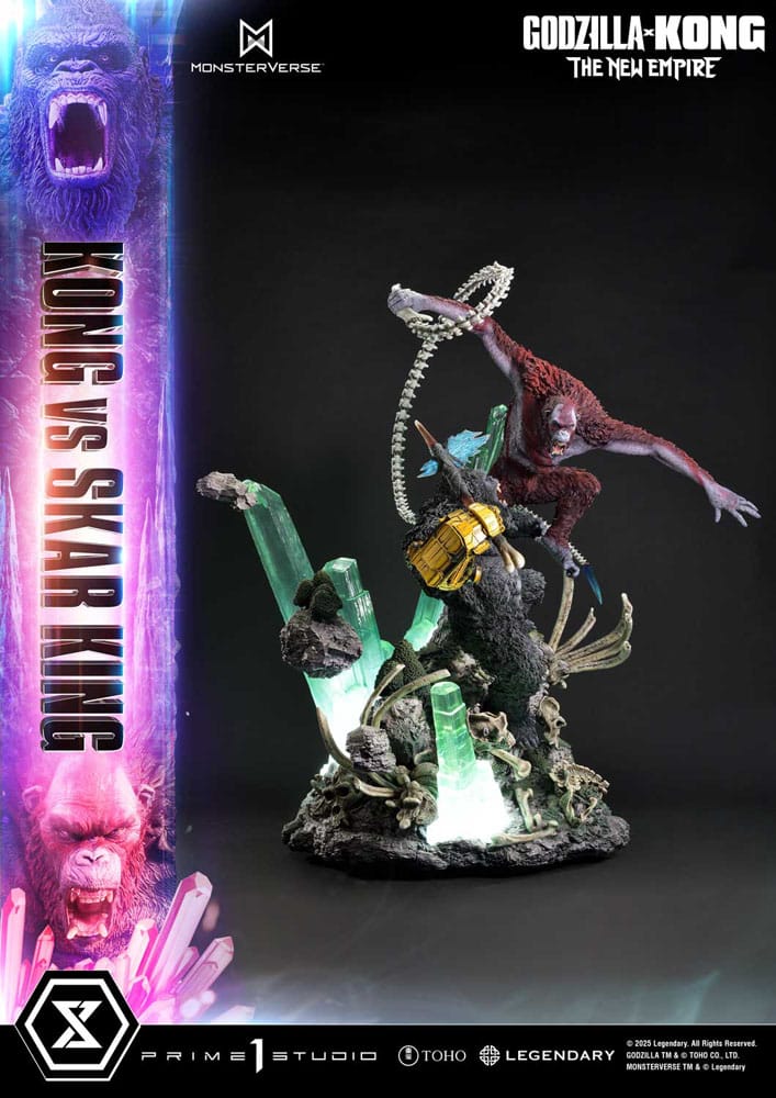 Godzilla x Kong: The New Empire statuette Ultimate Diorama Masterline Series Kong vs Skar King 104 cm