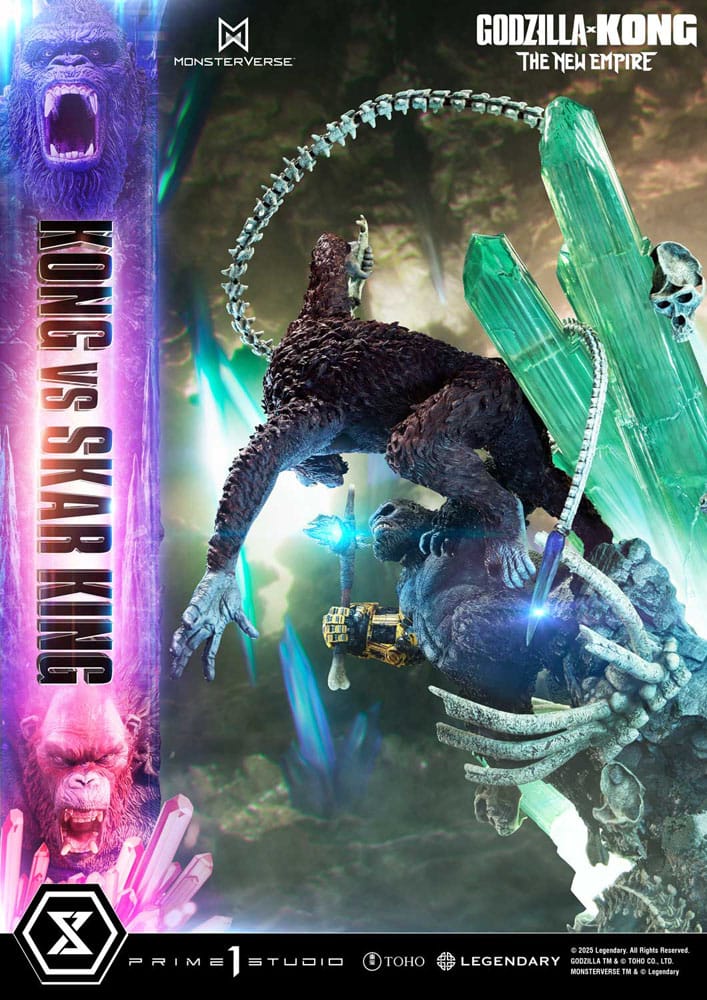 Godzilla x Kong: The New Empire statuette Ultimate Diorama Masterline Series Kong vs Skar King 104 cm