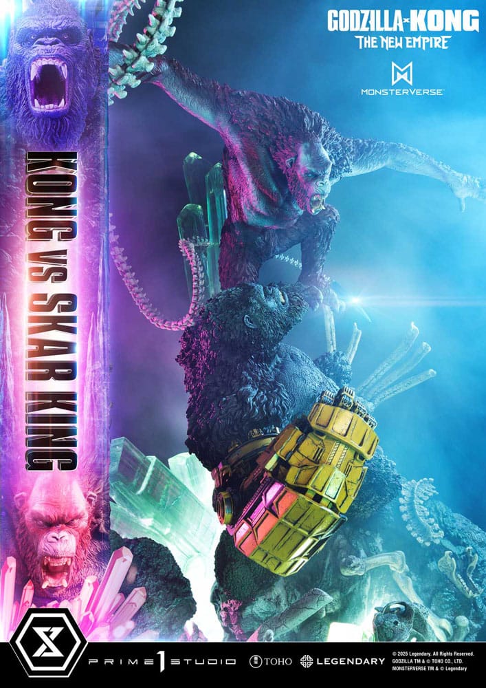 Godzilla x Kong: The New Empire statuette Ultimate Diorama Masterline Series Kong vs Skar King 104 cm
