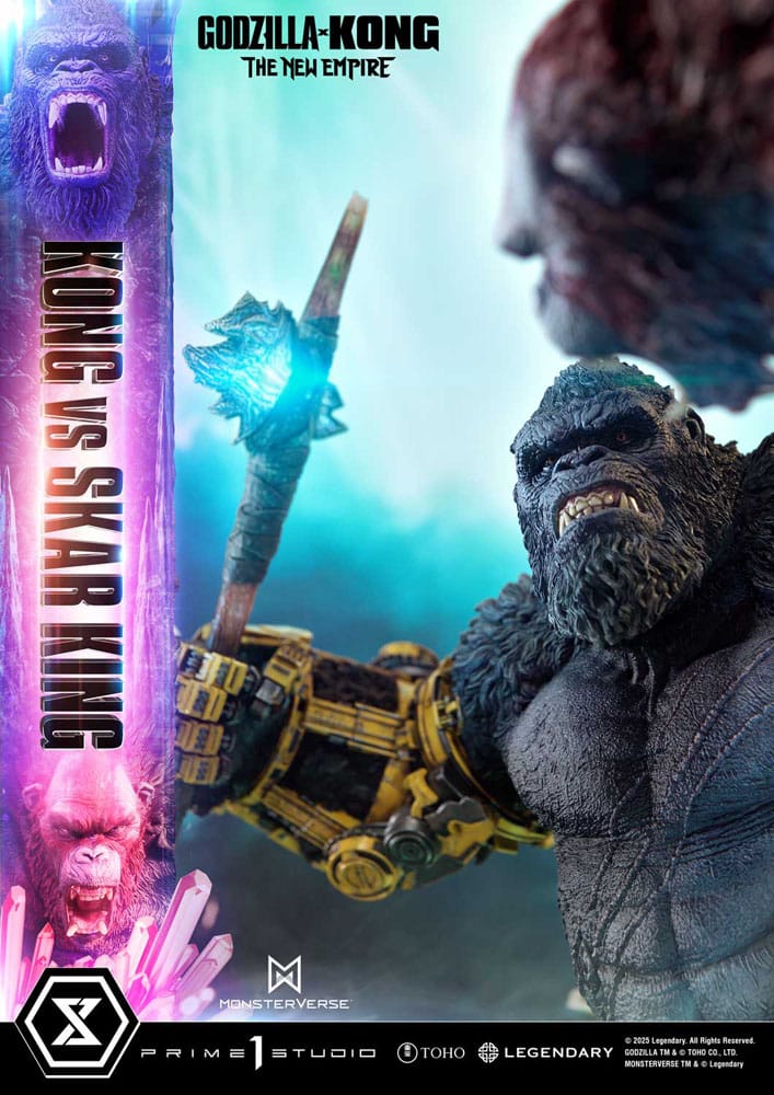 Godzilla x Kong: The New Empire statuette Ultimate Diorama Masterline Series Kong vs Skar King 104 cm