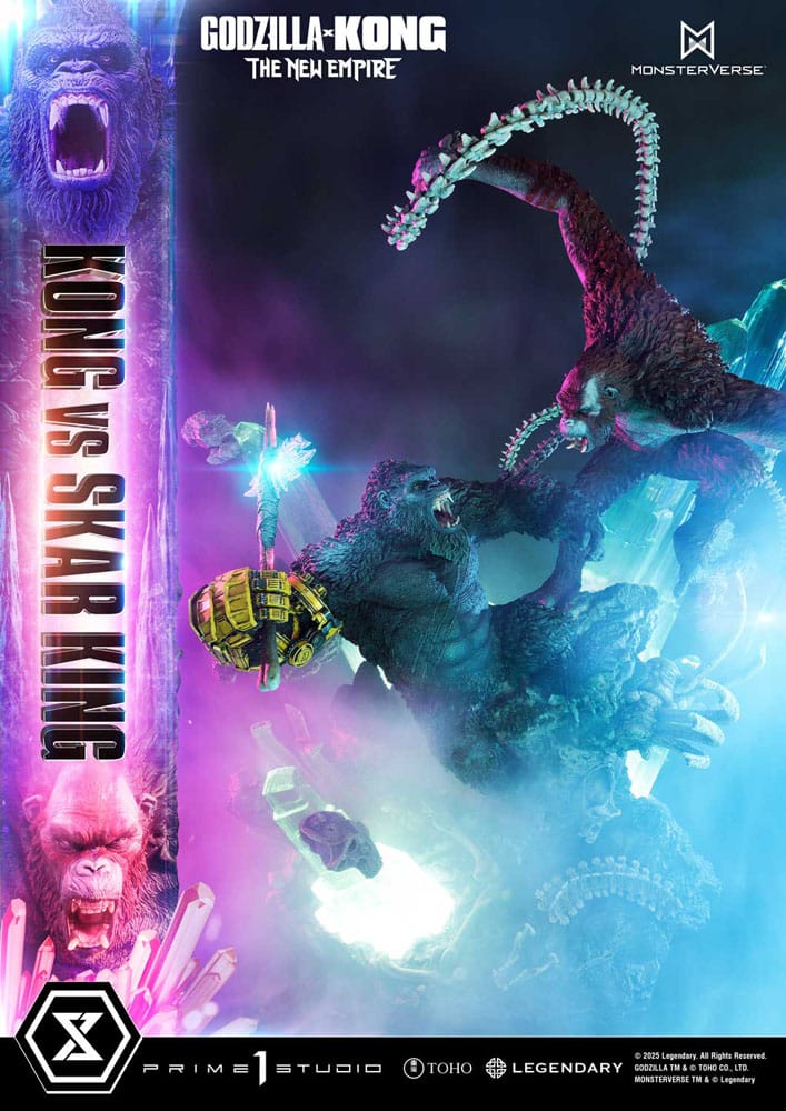 Godzilla x Kong: The New Empire statuette Ultimate Diorama Masterline Series Kong vs Skar King 104 cm