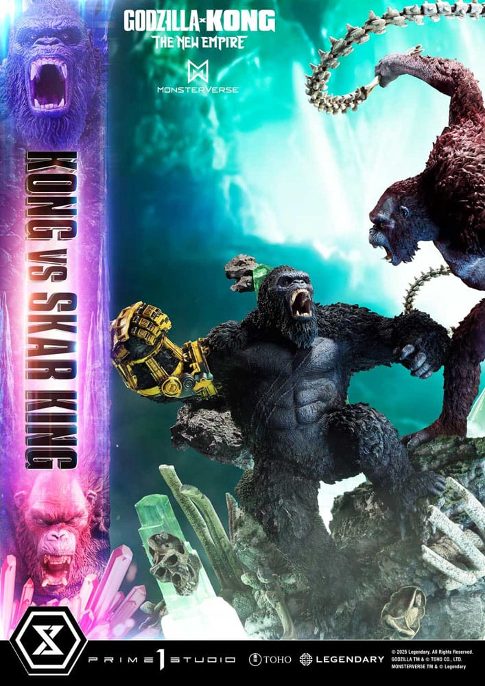 Godzilla x Kong: The New Empire statuette Ultimate Diorama Masterline Series Kong vs Skar King 104 cm
