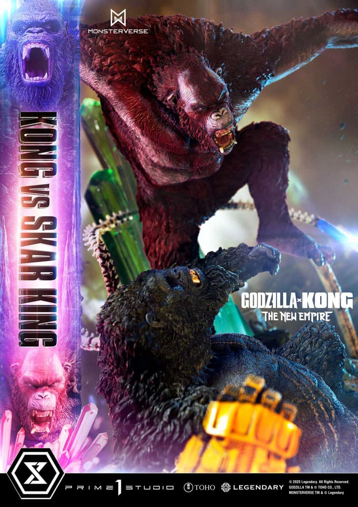 Godzilla x Kong: The New Empire statuette Ultimate Diorama Masterline Series Kong vs Skar King 104 cm