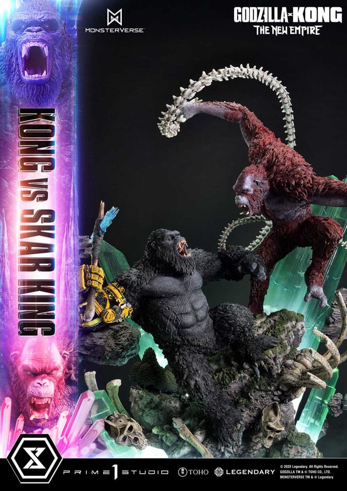 Godzilla x Kong: The New Empire statuette Ultimate Diorama Masterline Series Kong vs Skar King 104 cm
