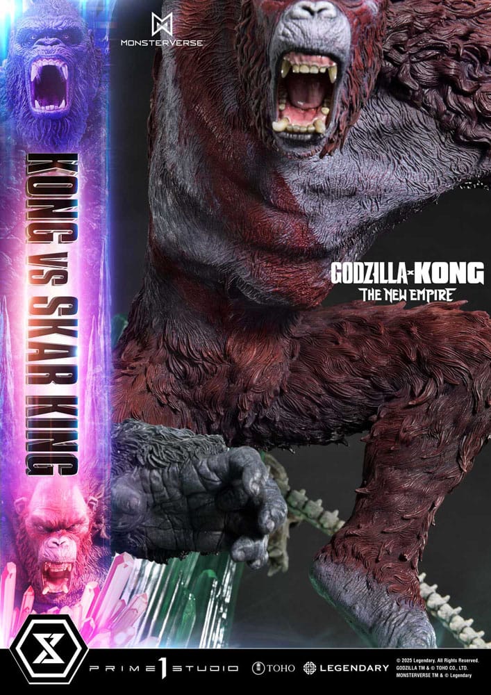 Godzilla x Kong: The New Empire statuette Ultimate Diorama Masterline Series Kong vs Skar King 104 cm