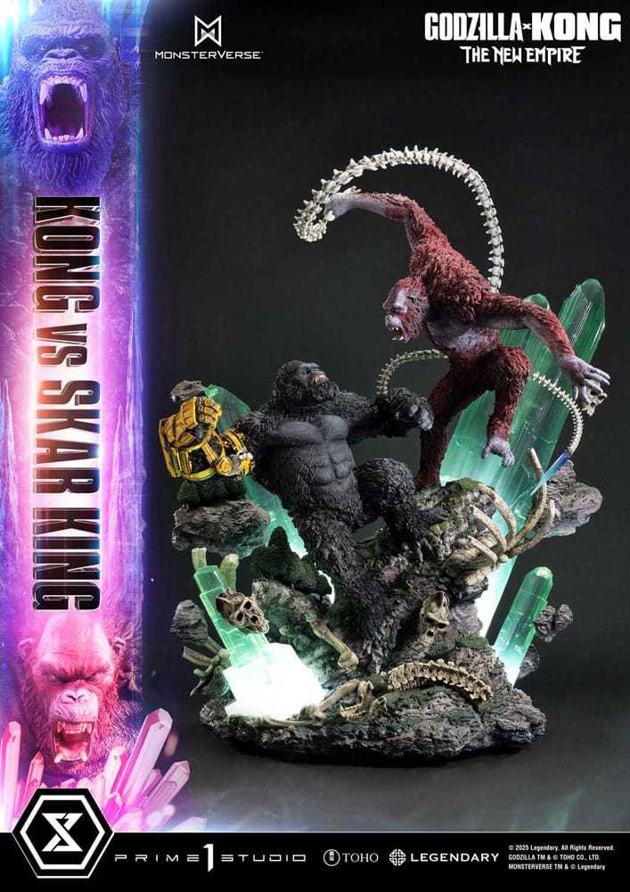 Godzilla x Kong: The New Empire statuette Ultimate Diorama Masterline Series Kong vs Skar King Bonus Version 104 cm