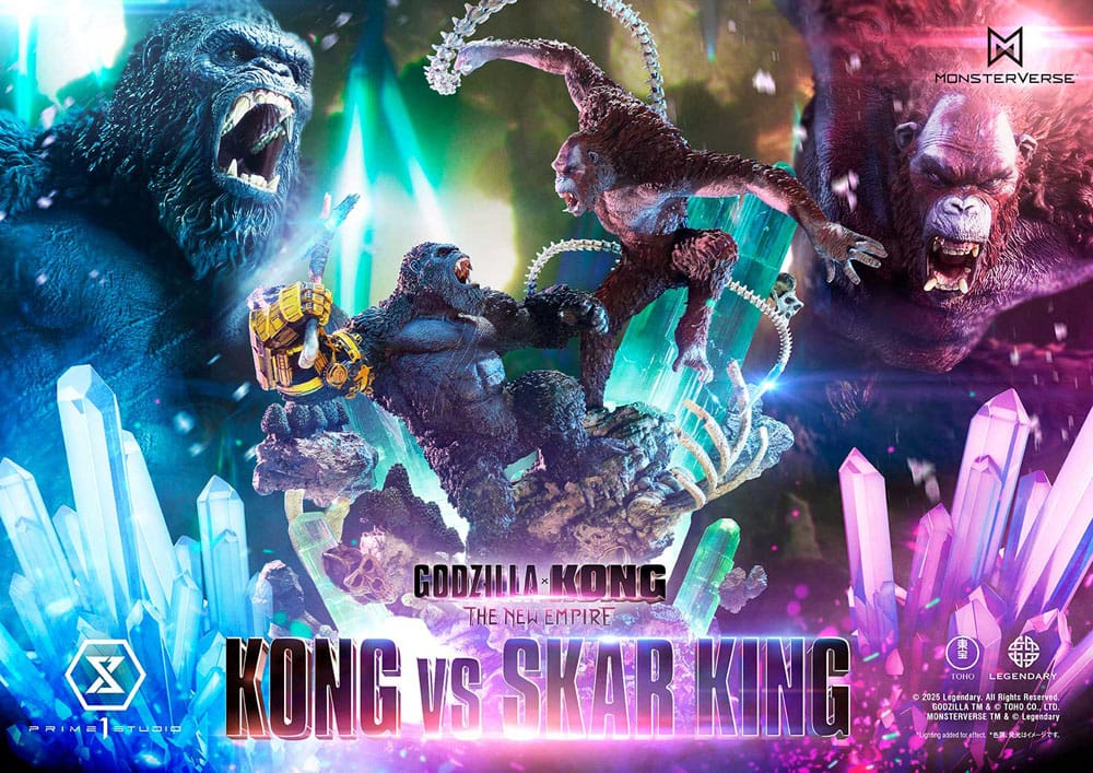 Godzilla x Kong: The New Empire statuette Ultimate Diorama Masterline Series Kong vs Skar King Bonus Version 104 cm