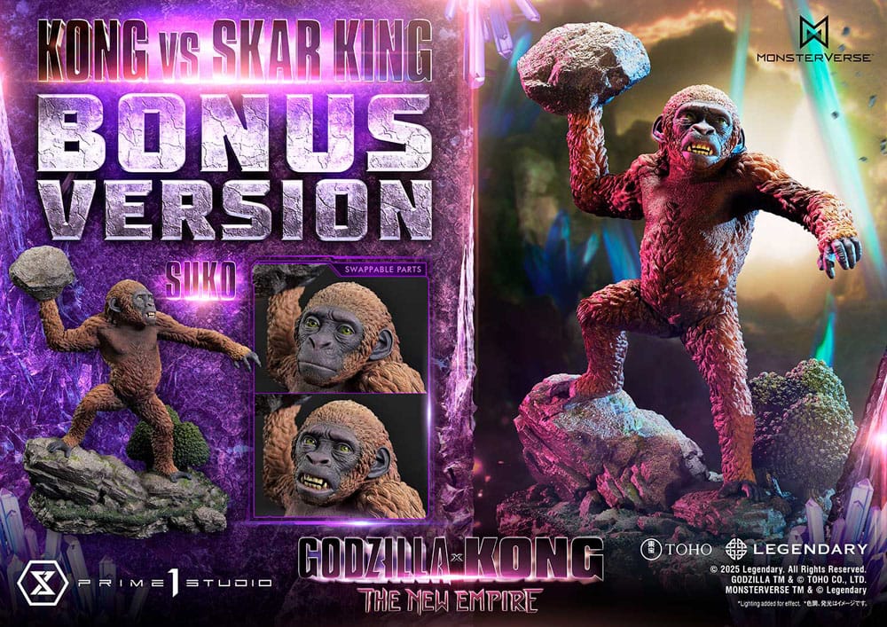 Godzilla x Kong: The New Empire statuette Ultimate Diorama Masterline Series Kong vs Skar King Bonus Version 104 cm