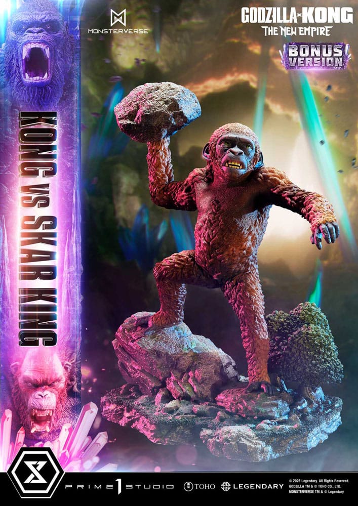 Godzilla x Kong: The New Empire statuette Ultimate Diorama Masterline Series Kong vs Skar King Bonus Version 104 cm