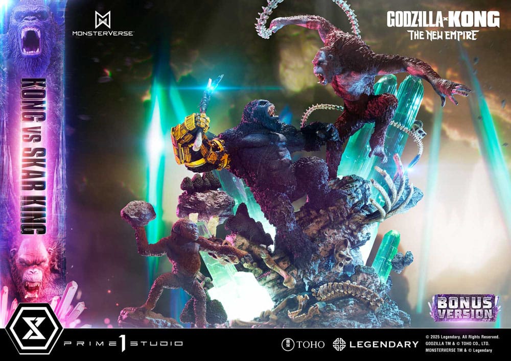 Godzilla x Kong: The New Empire statuette Ultimate Diorama Masterline Series Kong vs Skar King Bonus Version 104 cm