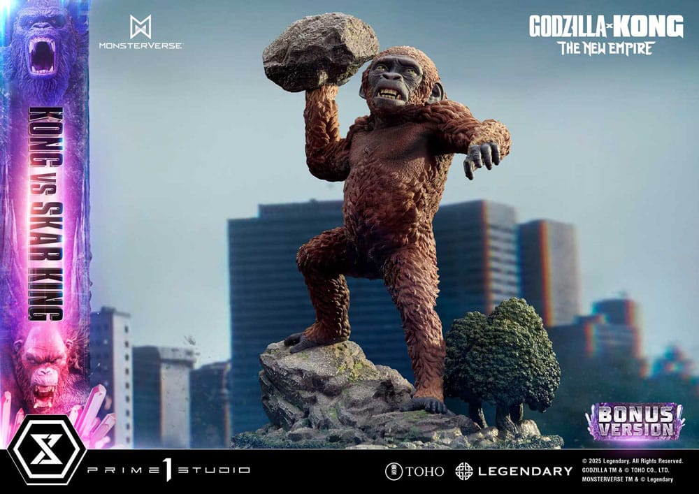 Godzilla x Kong: The New Empire statuette Ultimate Diorama Masterline Series Kong vs Skar King Bonus Version 104 cm