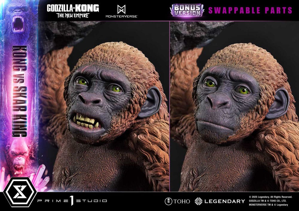 Godzilla x Kong: The New Empire statuette Ultimate Diorama Masterline Series Kong vs Skar King Bonus Version 104 cm