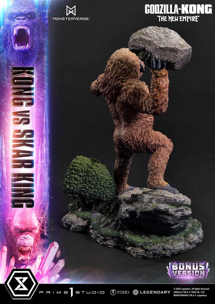 Godzilla x Kong: The New Empire statuette Ultimate Diorama Masterline Series Kong vs Skar King Bonus Version 104 cm