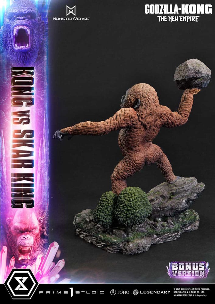 Godzilla x Kong: The New Empire statuette Ultimate Diorama Masterline Series Kong vs Skar King Bonus Version 104 cm