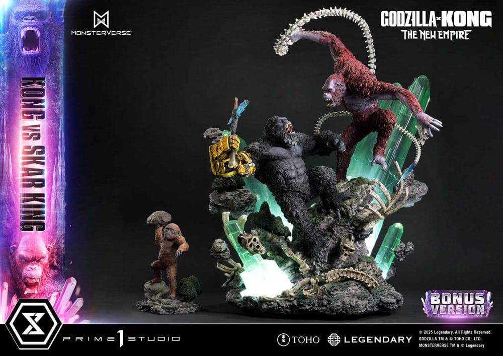 Godzilla x Kong: The New Empire statuette Ultimate Diorama Masterline Series Kong vs Skar King Bonus Version 104 cm