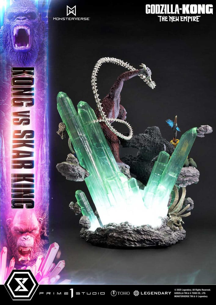Godzilla x Kong: The New Empire statuette Ultimate Diorama Masterline Series Kong vs Skar King Bonus Version 104 cm