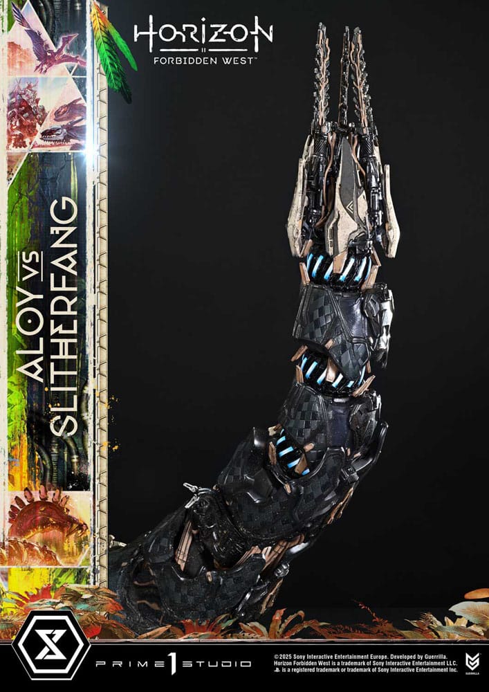 Horizon Forbidden West statuette Ultimate Diorama Masterline Series Aloy vs. The Slitherfang Bonus Version 82 cm