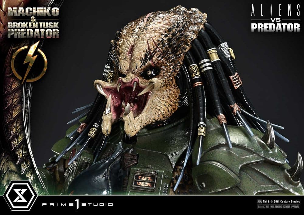 Aliens vs. Predator (Comic) Ultimate Premium Masterline Statue 1/4 Machiko & Broken Tusk Predator 79 cm