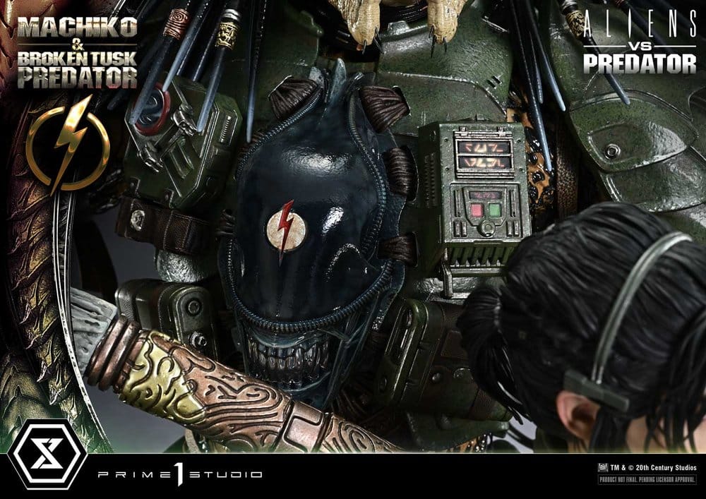Aliens vs. Predator (Comic) Ultimate Premium Masterline Statue 1/4 Machiko & Broken Tusk Predator 79 cm