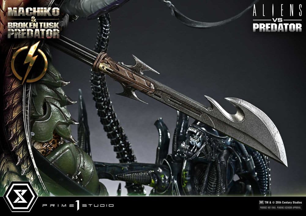 Aliens vs. Predator (Comic) Ultimate Premium Masterline Statue 1/4 Machiko & Broken Tusk Predator 79 cm