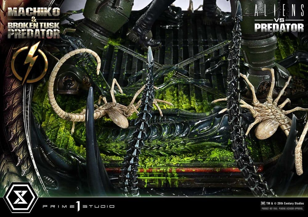 Aliens vs. Predator (Comic) Ultimate Premium Masterline Statue 1/4 Machiko & Broken Tusk Predator 79 cm